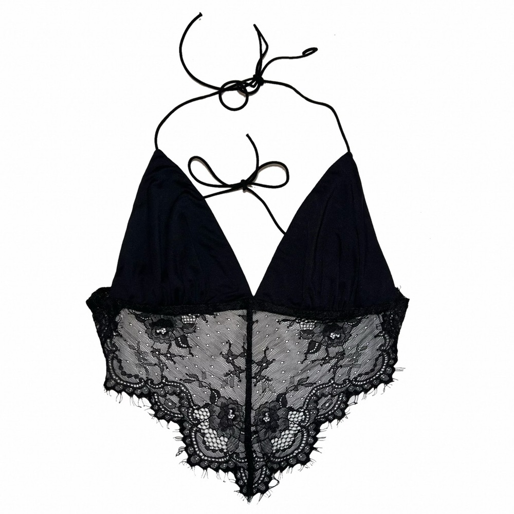 lace backless going out tank